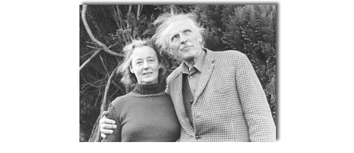JG Bennett & Elizabeth Bennett at Sherborne on December 12, 1974, the day before he died.